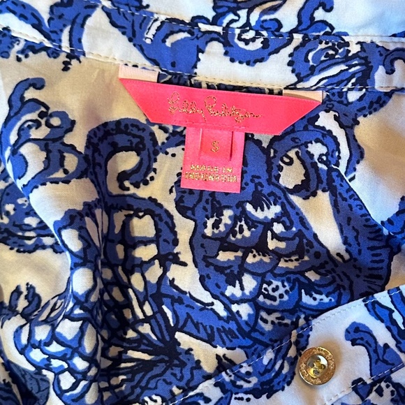 Lilly Pulitzer Deeper Coconut Swim Coverup - Picture 3 of 4